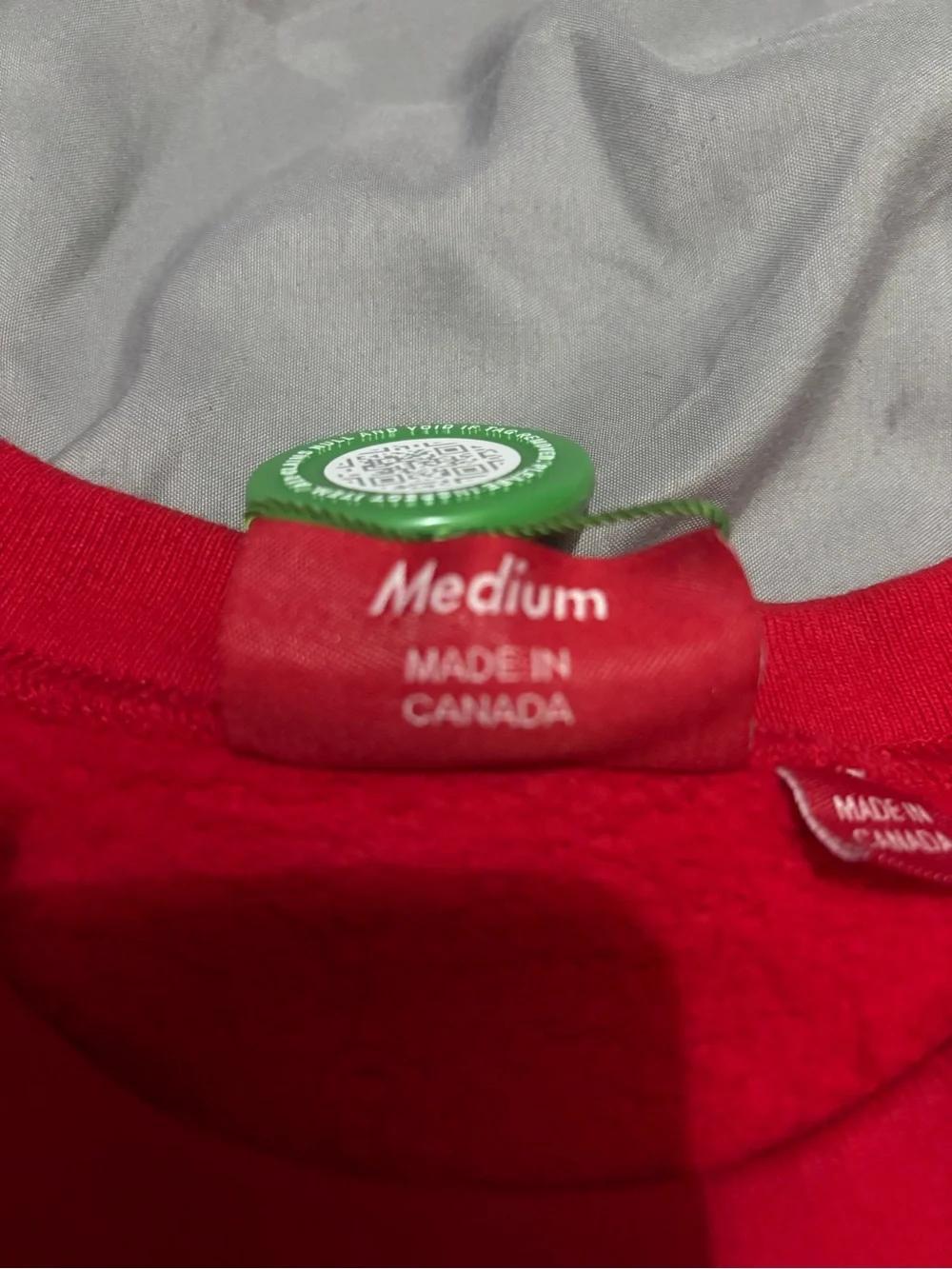 Supreme Red Crewneck with White Collegiate Logo
